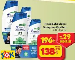 HEAD&SHOULDERS ŞAMPUAN